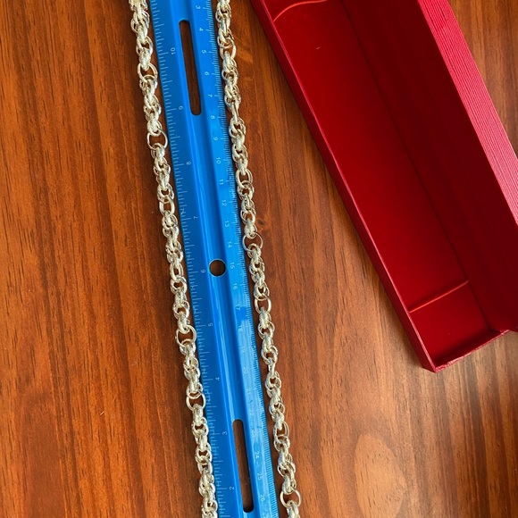 Silver chain with dragon clasp - Picture 5 of 7